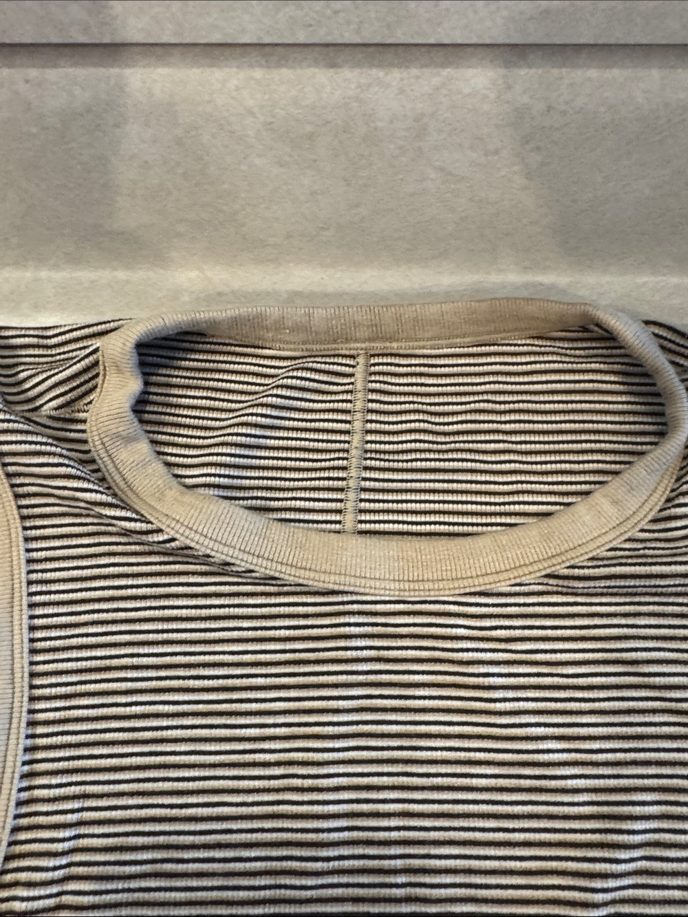 lululemon athletica Striped Tank Top in Beige and Black - Picture 2 of 10